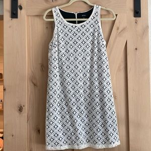 APT 9 black/white crochet dress (S) like new!